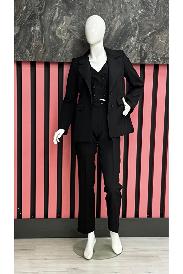 Üç’lü Blazer Takım - 1