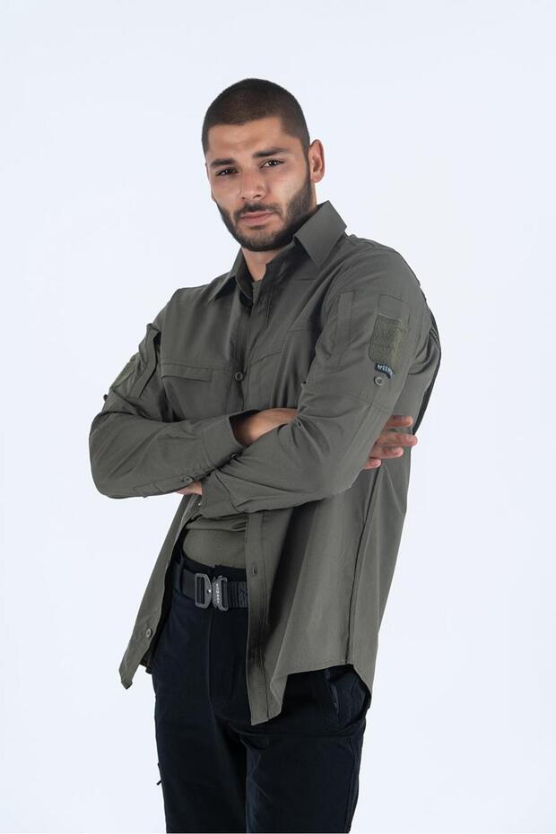 Outdoor Tactical Shirt Zipper Pocket Protection Swat Shirt - 420