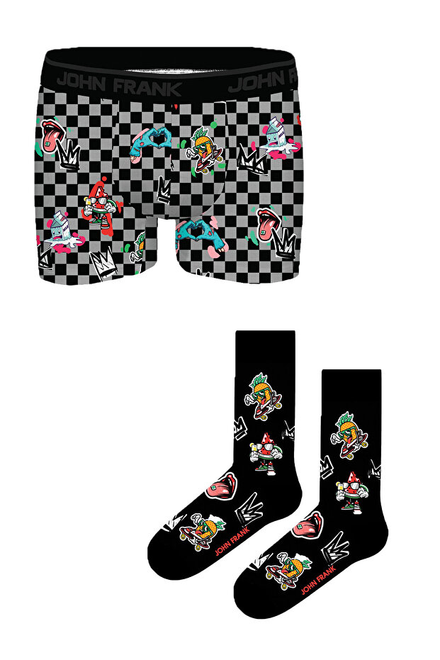 Özel Boxer+Çorap Seti - 1