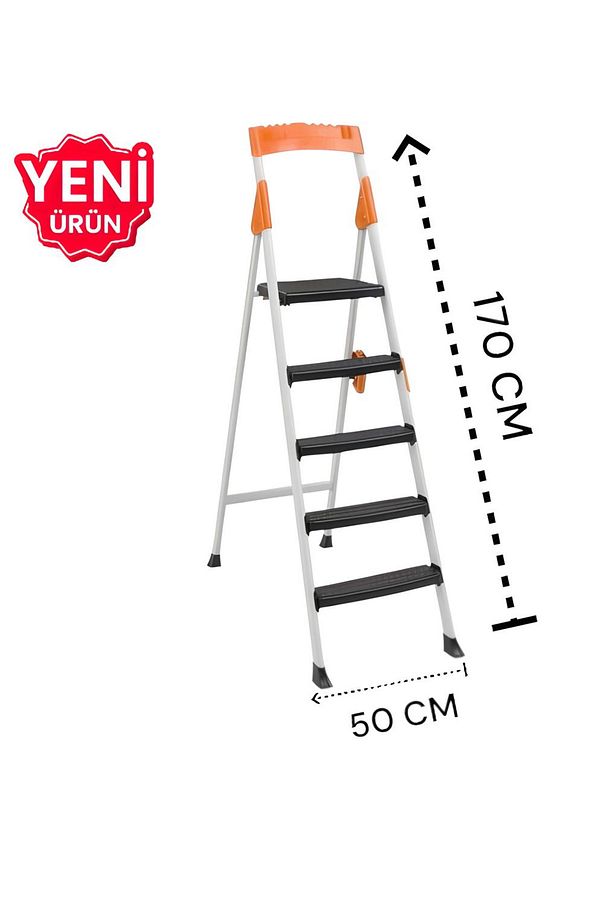 4+1 Geniş Basamaklı Harbinger Ev Tipi Kaymaz Merdiven - 2