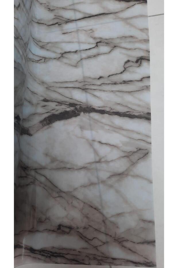 Marble Patterned Transparent Tablecloth 80 cm X 110 cm - 1