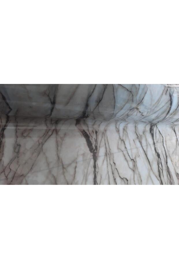 Marble Patterned Transparent Tablecloth 80 cm X 110 cm - 3
