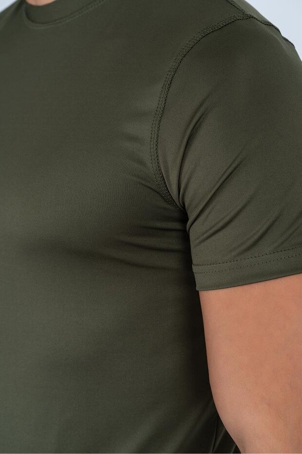 T-Shırt Microfiber Basıc Kısa Kol Termal Tişört - 809 - 5