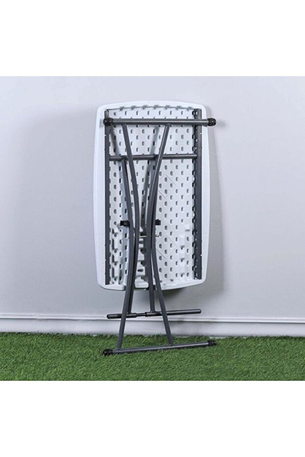 Adjustable Legs Rectangular Foldable Outdoor Table - 4