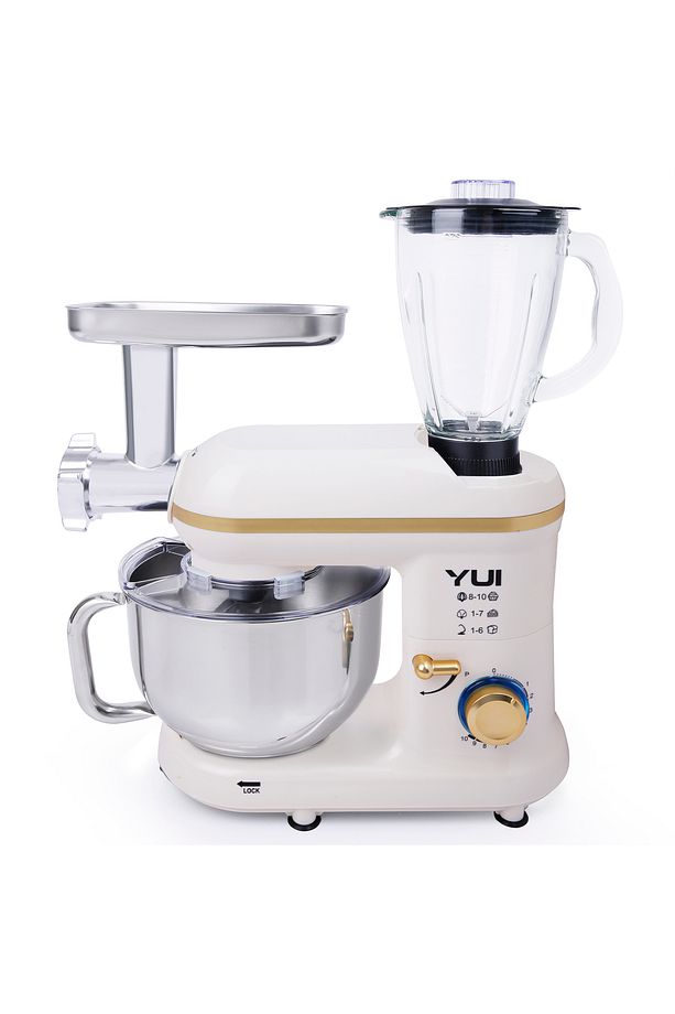 M120 Multi-fonksiyonel 3'ü Bir Arada Stand Mikser Kıyma Setli Ve Blender Özellikli Krem/gold - 1