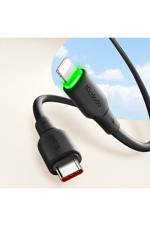 CA-4761 36W USB-C TO LIGHTNING ŞARJ VE DATA KABLOSU -1.2 M SİYAH - 3