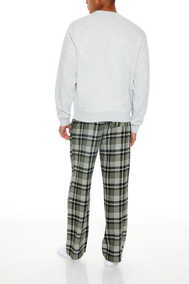 Ekose Desenli Pijama Altı - 4
