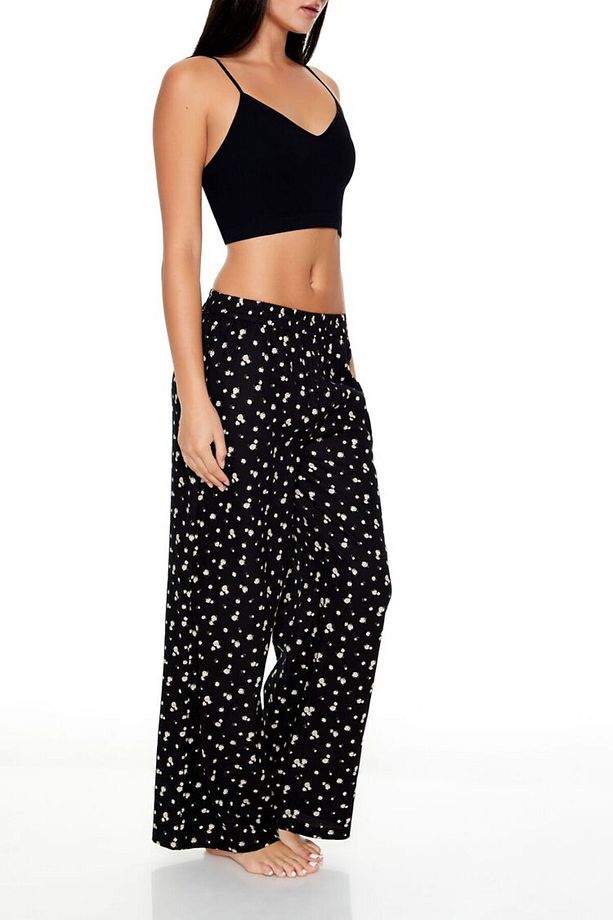 Çiçek Desenli Pijama Altı - 4