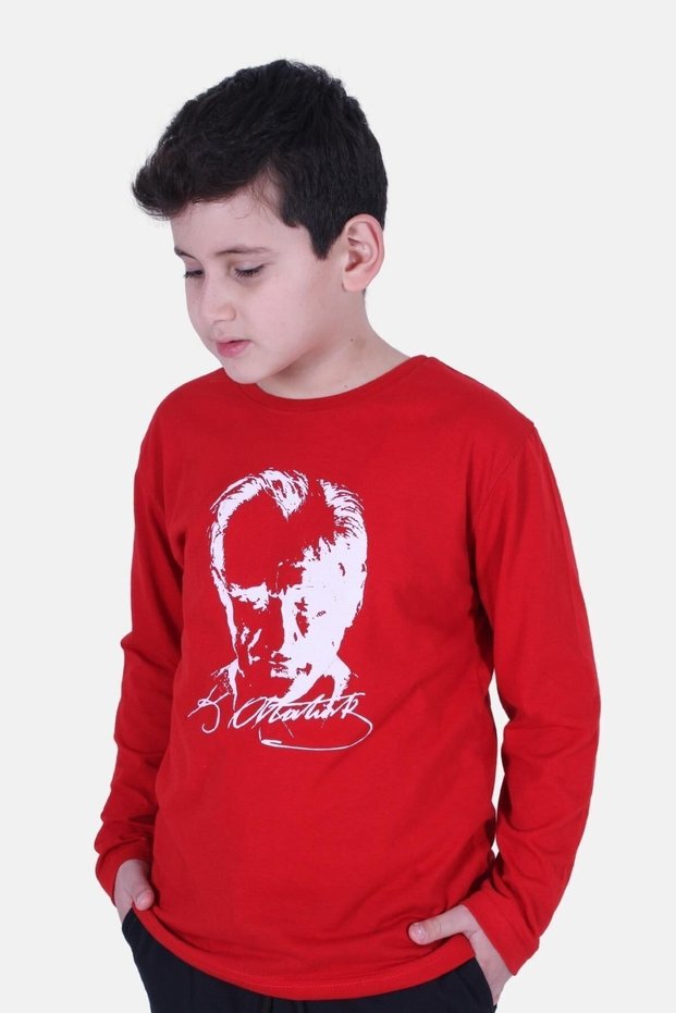 Atatürk Signature Printed Unisex Kids Sweatshirt