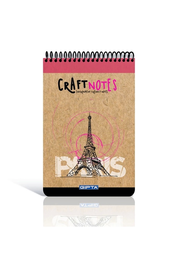 Craft Notes Spiraled Hard Cover Memo Pad A6-100yp Striped