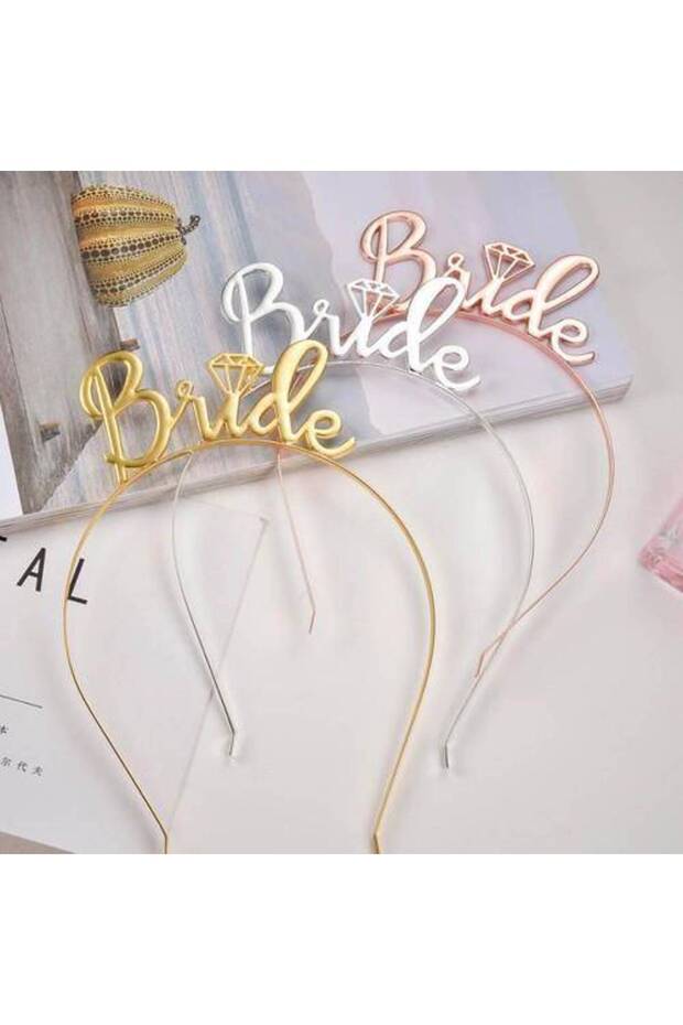 Bride to Be Metal Crown Rose Gold