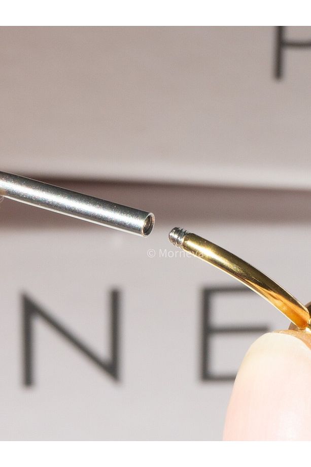 Çelik Piercing Kolay Takma Geçiş İğnesi Konik Aparatı (3lü Set) - 9