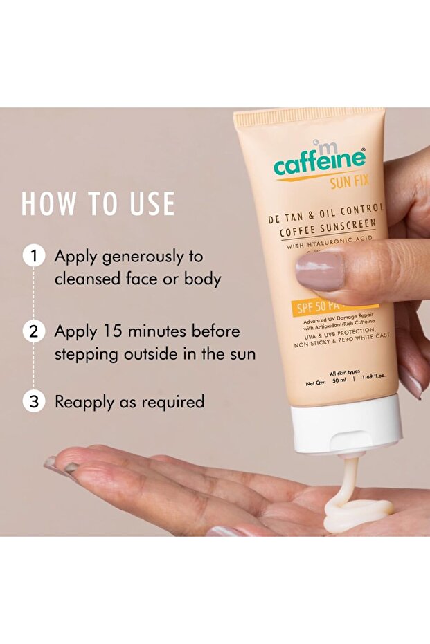 Coffee Sunscreen Lotion SPF 50 50ML - 5