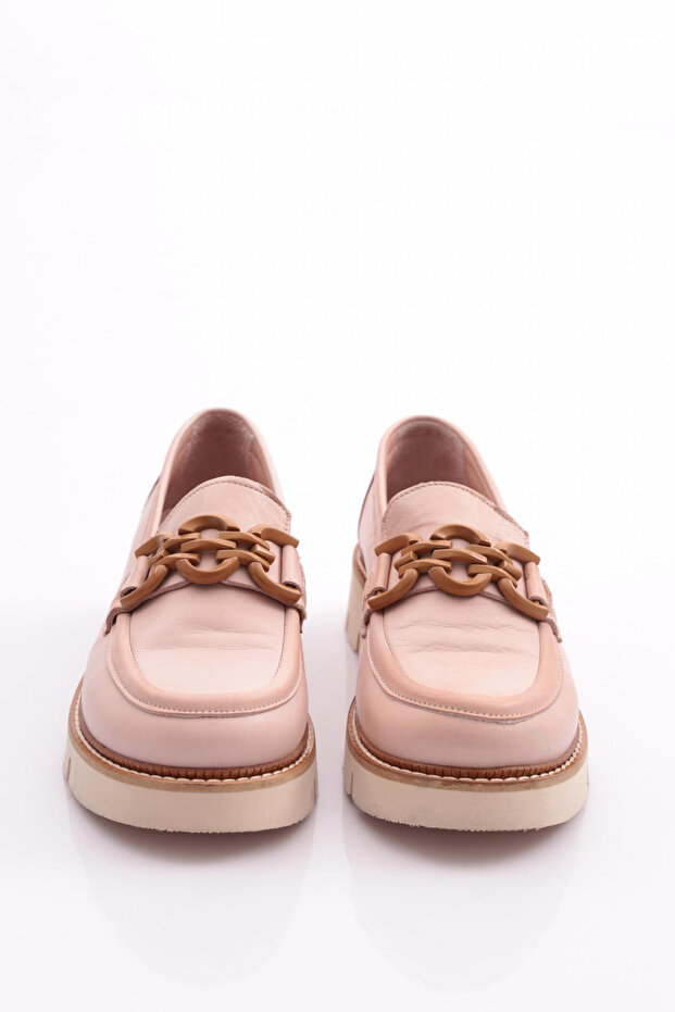 D24ya-3205 Kadın Deri Loafer Ayakkabı - 4