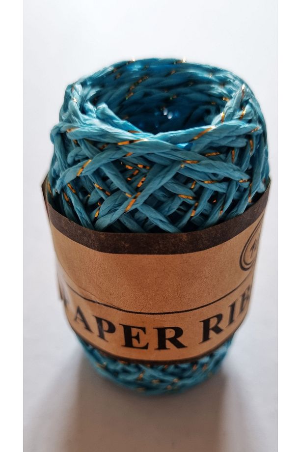 Renkli Simli Kağıt İp Paper Ribbon 10m - Renk Seçenekli 1 Adet - 1