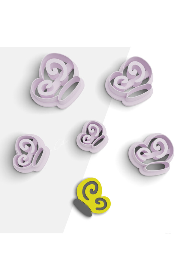 Butterfly Shaped Polymer Clay Mold, Cookie Mold, Jewelry Mold, Clay Cutter, No:1162