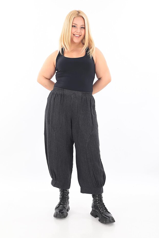 بنطلون رمادي موديل 22600 - 1