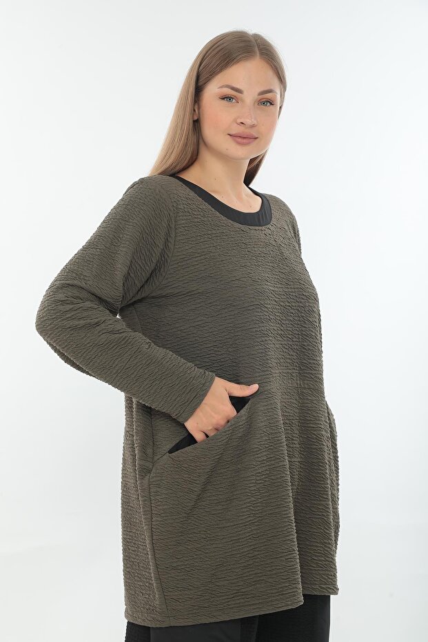 23513 موديل تونيك كاكي - 2