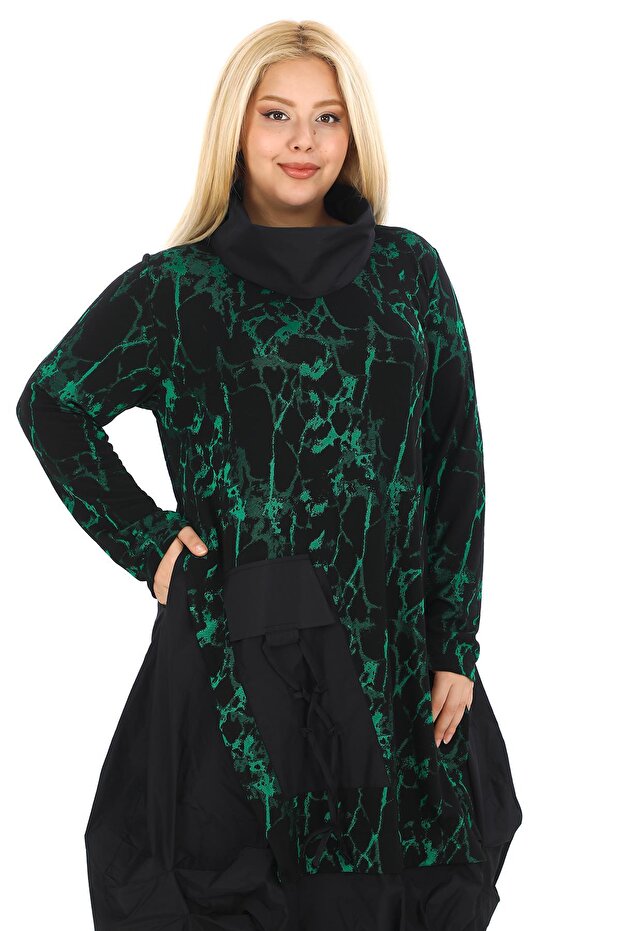 24591 ELBISE YESIL - 4