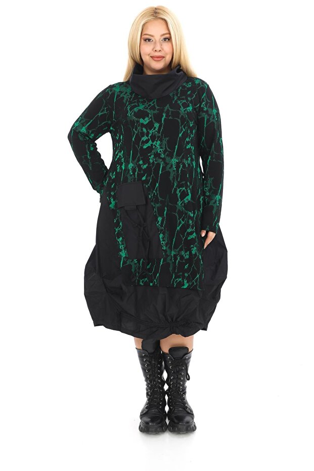 24591 ELBISE YESIL - 2