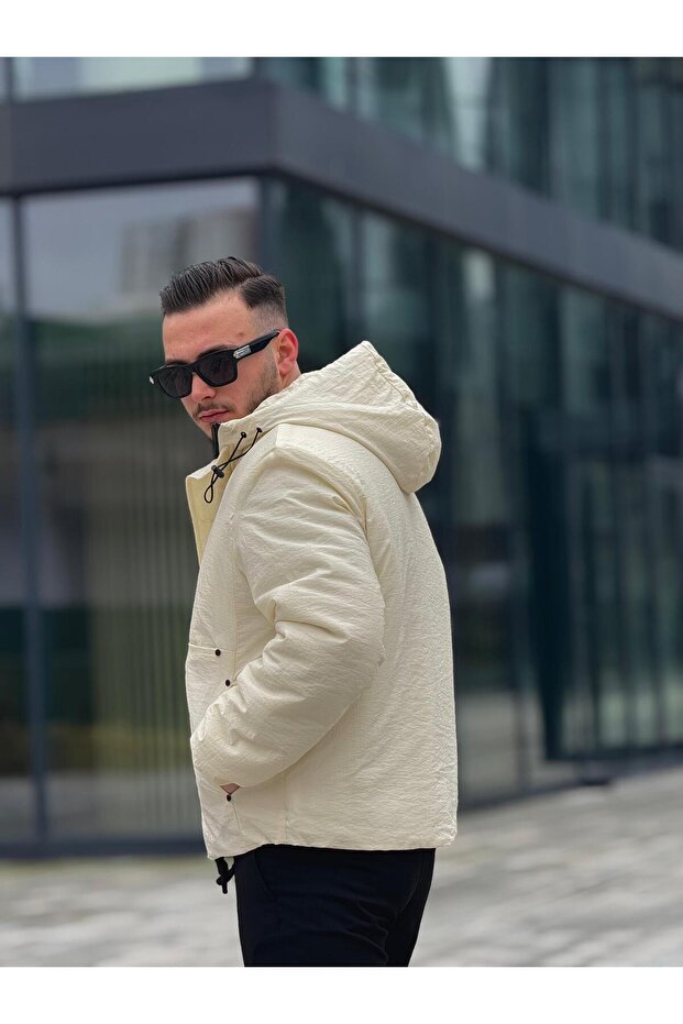 ERKEK MONT KAPÜŞONLU CEP DETAYLI - 6