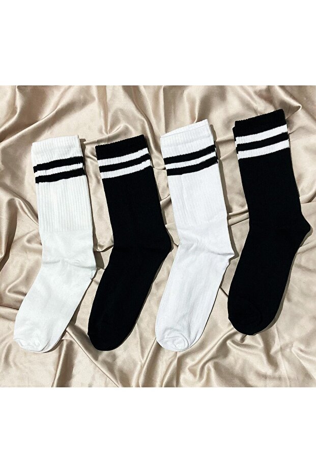 مجموعة من 4 جوارب جامعية (4 أزواج)