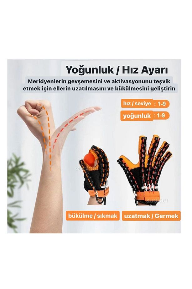 Isıtmalı ÇİFT EL Robot eldiven inme Cerebral plegia serebral enfarktüsü parmak egzersiz Tedavisi - 4
