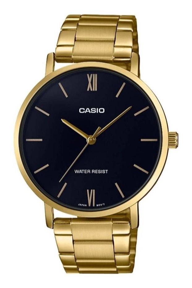 Gold Color Men's Wrist Watch with Black Cord