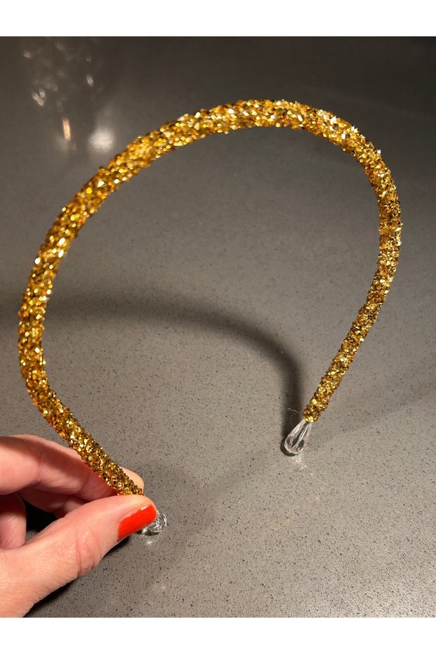 Women's Sparkly Gold Sand Beads Evening Dress Daily Hair Accessory Crown