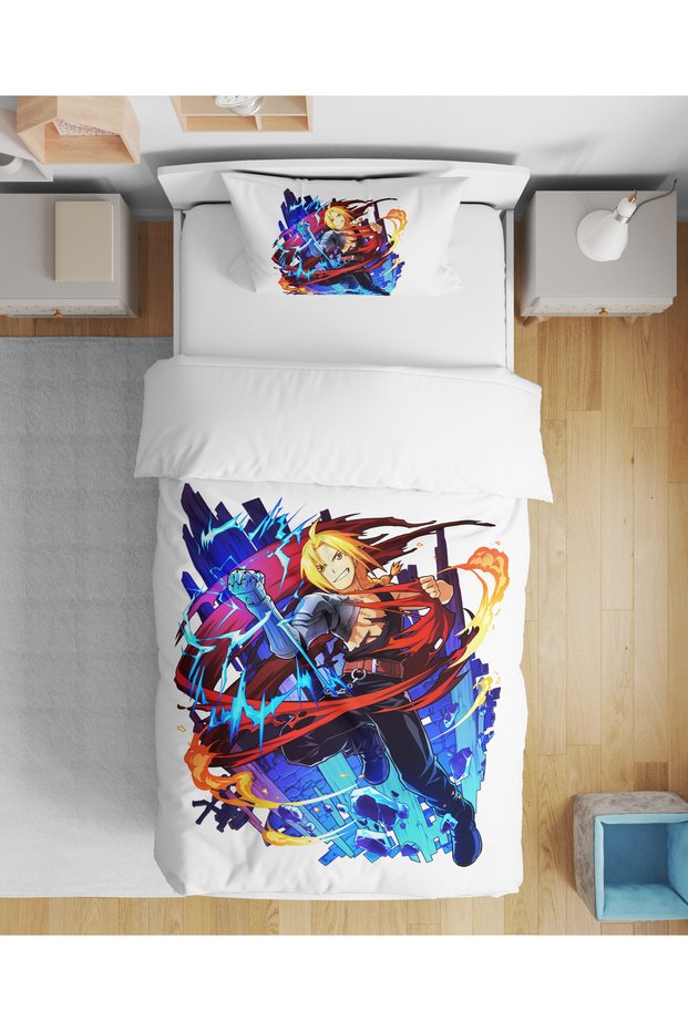 Fullmetal Alchemist Anime 3D Digital Printed Single Person Children's Teenager Non-Sheet Duvet Cover Set