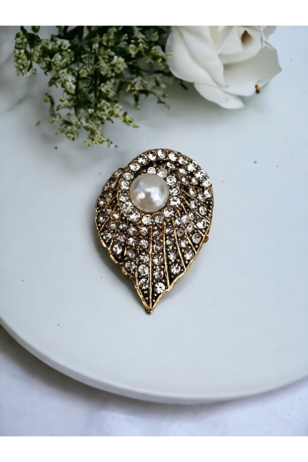 خاتم من اللؤلؤ مع شكل صدف - 7