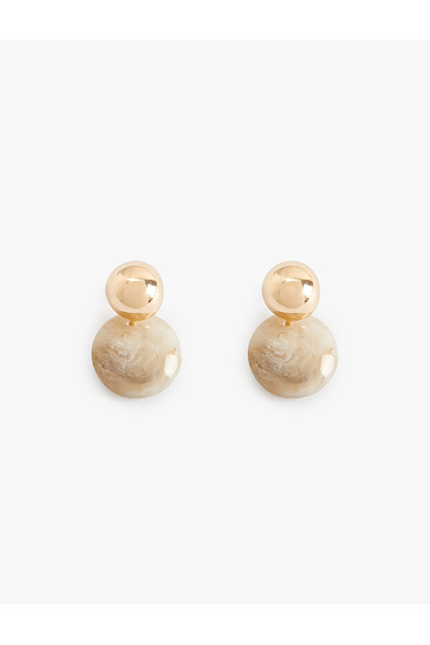 Double Sided Ball Earrings with Stones