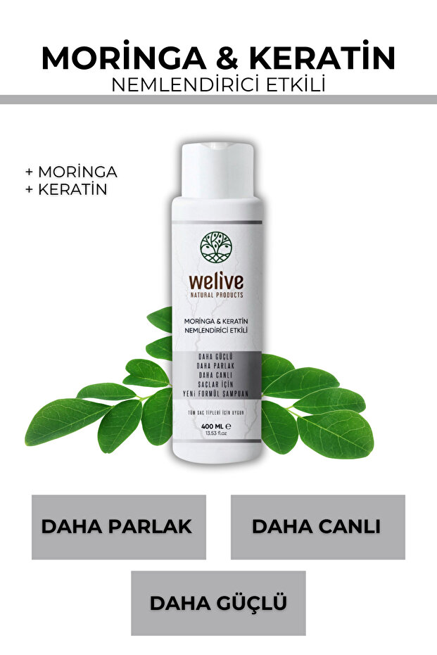 MORINGA & KERATIN NOURISHING CARE SHAMPOO 400 ML