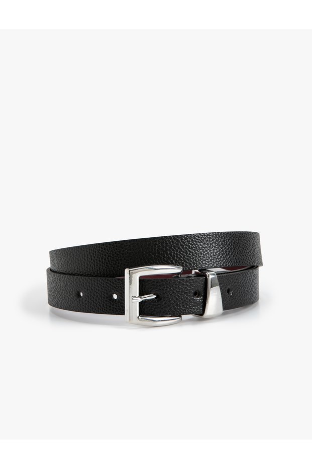 Metal Buckle Detail Belt