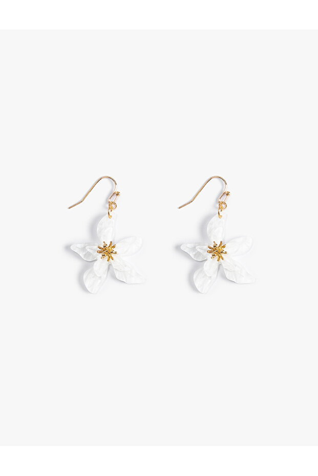 Earring Flower Shaped Dangle - 3