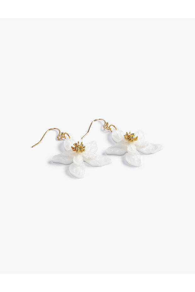 Earring Flower Shaped Dangle - 4