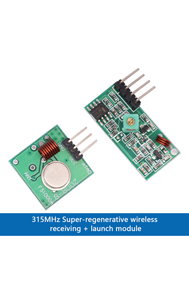 مجموعة واحدة من أجهزة الإرسال والاستقبال RF بتردد 315 ميجا هرتز و433 ميجا هرتز من Smart Electronics لوحدة Arduino/ARM/MCU