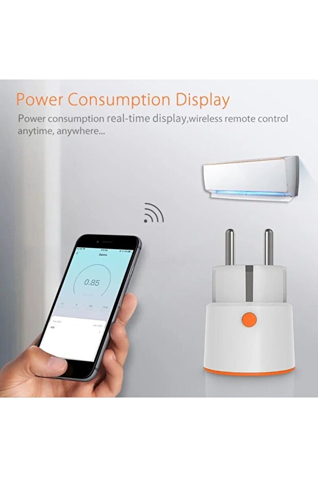 Tuya Smart Zigbee Plug Socket 3680W 16A Power Energy Monitoring Timer Switch EU Outlet Voice Control - 4