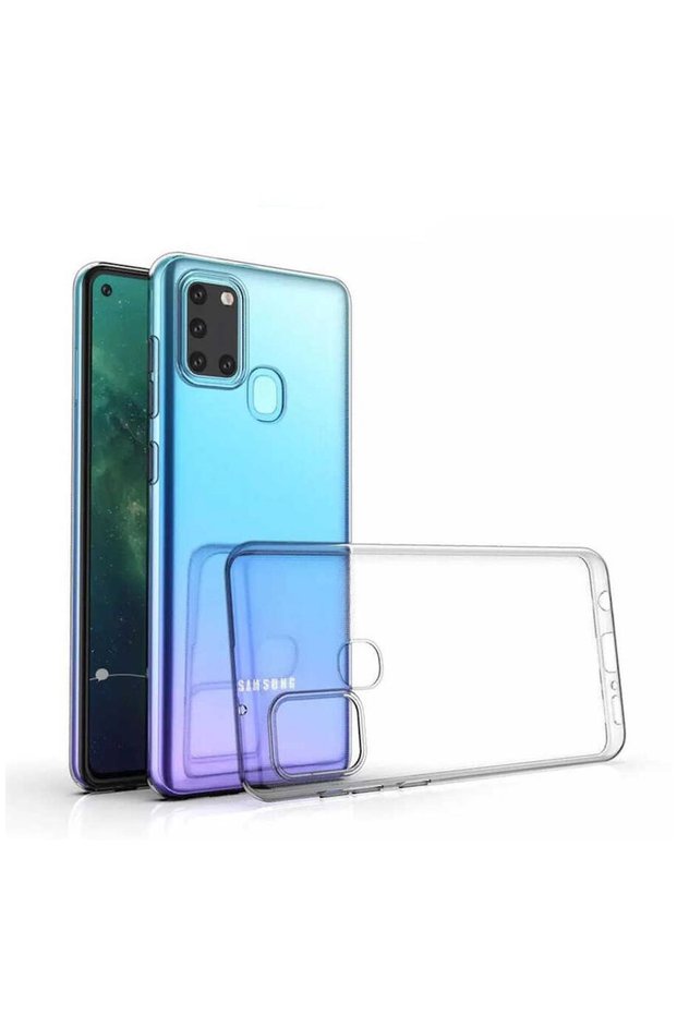 Samsung Galaxy A21S Compatible Case Zebana Transparent Soft Silicone Case Transparent