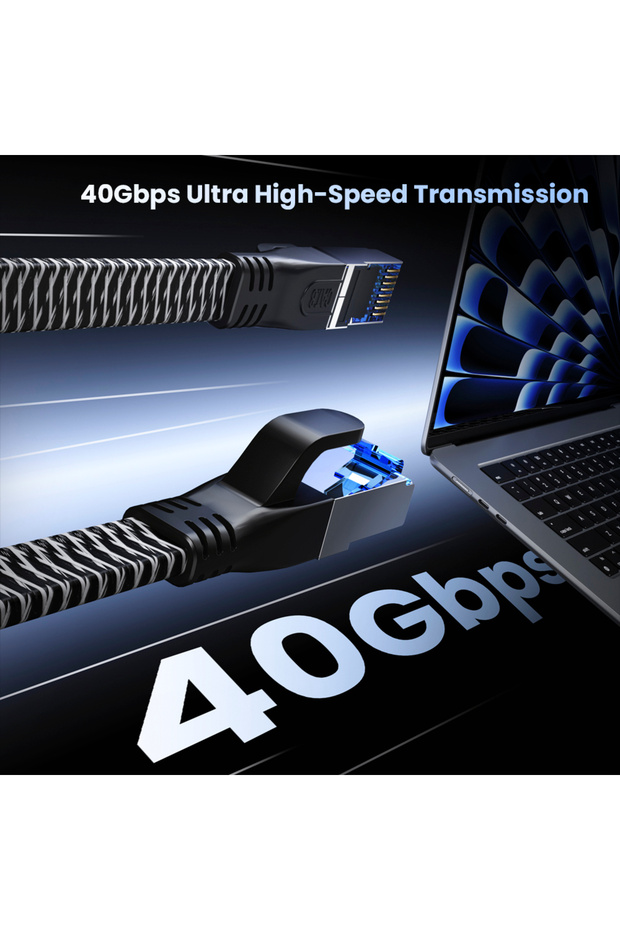 3M CAT 8 Ethernet Cable 40Gbps Gaming High Speed 2000MHz SSTP Cat 8 Ethernet Cord RJ45 Network for P - 4