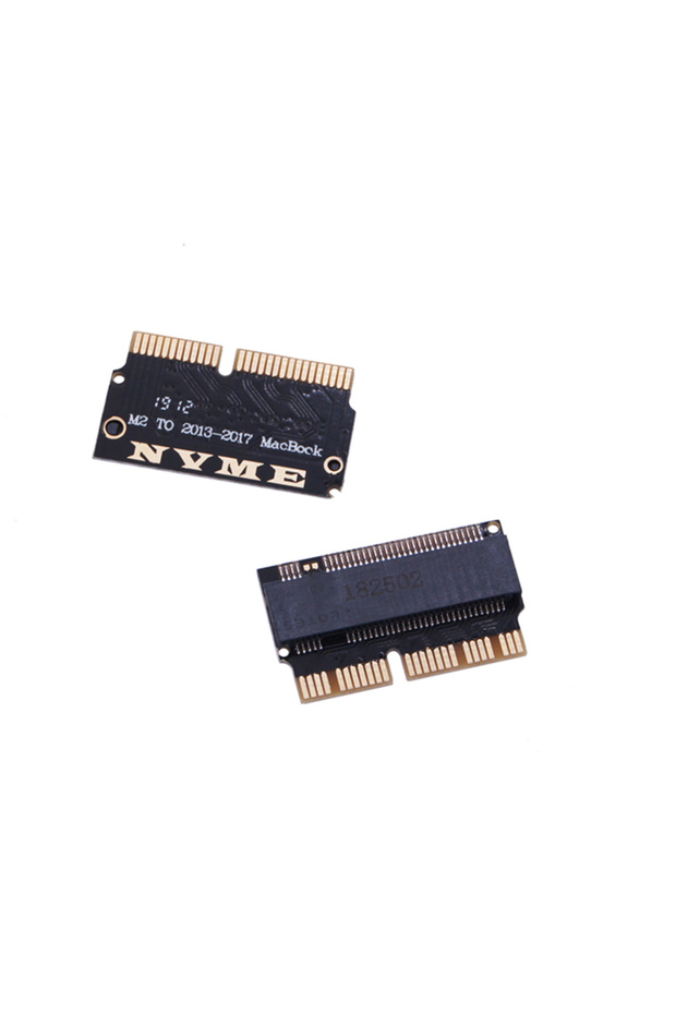 محول SSD أسود اللون لأجهزة ماك بوك، من نوع M.2 NVMe PCI-E M2، متوافق مع أجهزة ماك بوك إير برو 2013-2017.