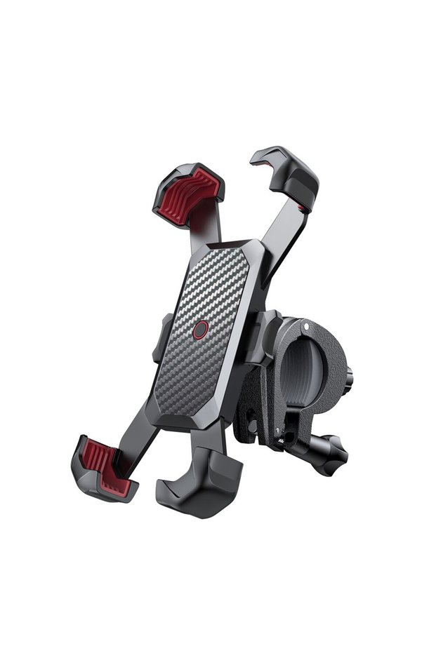Black and Red Joyroom Phone Holder Bike 360° View Universal Bicycle Phone Holder for 4.7-7 Inch Mobi