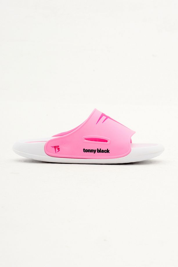 Çocuk Unisex Pembe Poli Taban Logolu Terlik - 1