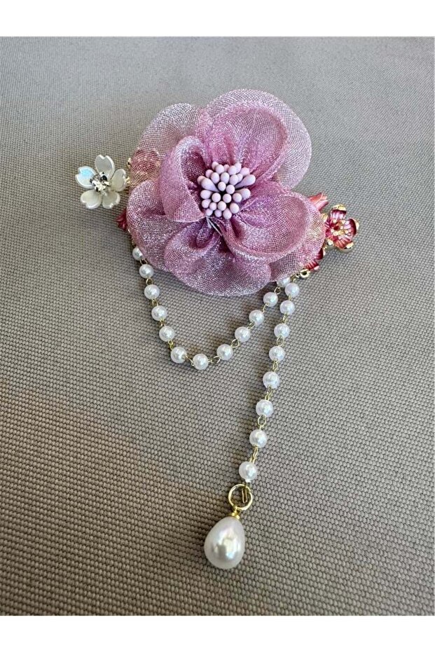 Pink Floral Automatic Buckle