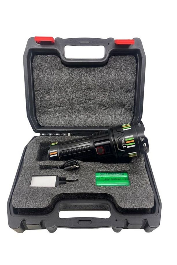 Pd-12800 45 Watt 4500 Lümen Zoomlu Profesyonel Avcı El Feneri - 5