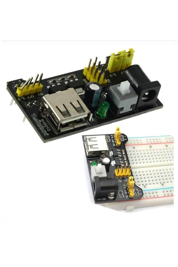 Robotik Kodlama Arduino Temel Seviye Elektronik Başlangıç Seti - Kutulu MB-102 Breadboard Güç Kartı - 8