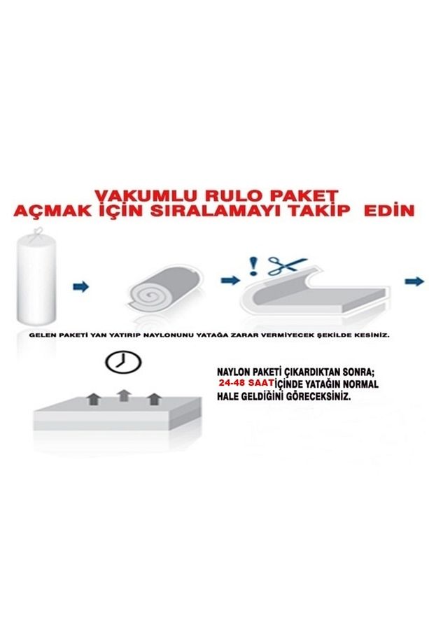 Katlanabilir Tek Kişilik Yer Yatağı 10 cm Sünger Yatak Fonksiyonel Alez Kapitoneli - 3