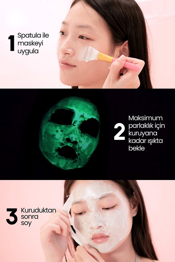 Neon Mask Cilt Canlanması Ve Kolajen Desteği Sağlayan Yaşlanma, Siyah Nokta Karşıtı Soyulabilir - 4