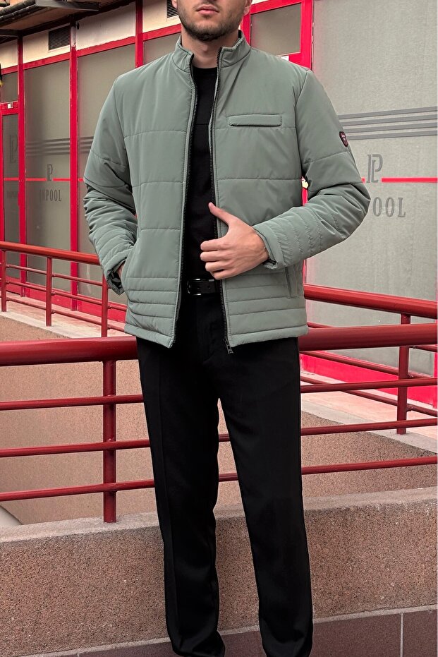 -Mont ανδρικό καπιτονέ μπουφάν - με φερμουάρ, τσέπες, αδιάβροχο και ανθεκτικό στον αέρα 24USEC06 - 1