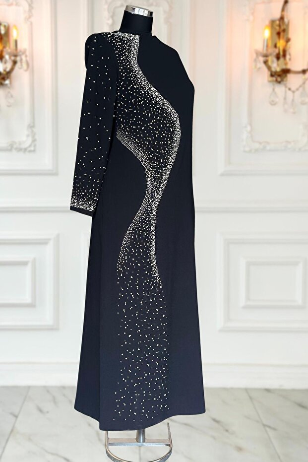 Didar Tesettür Abiye Siyah - 3